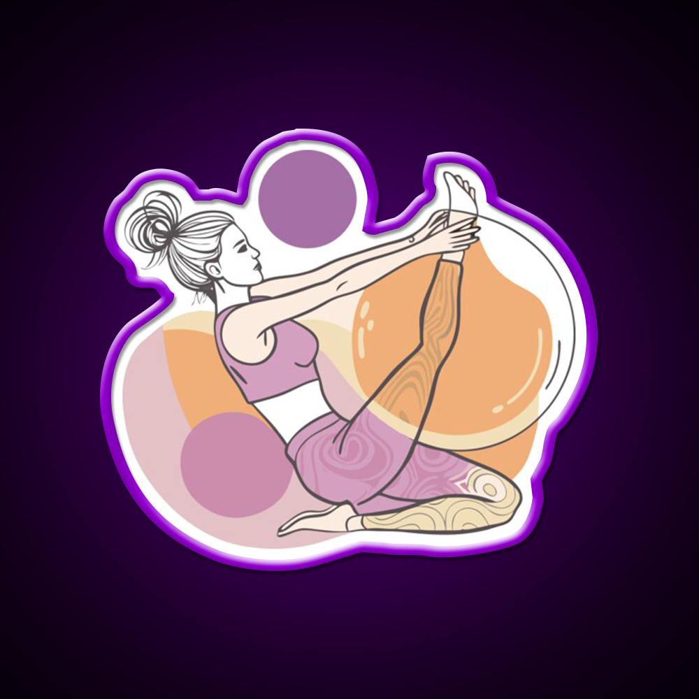 Yoga Class Sport Yoga Led Neon Sign For Wellness Space Rgb Color