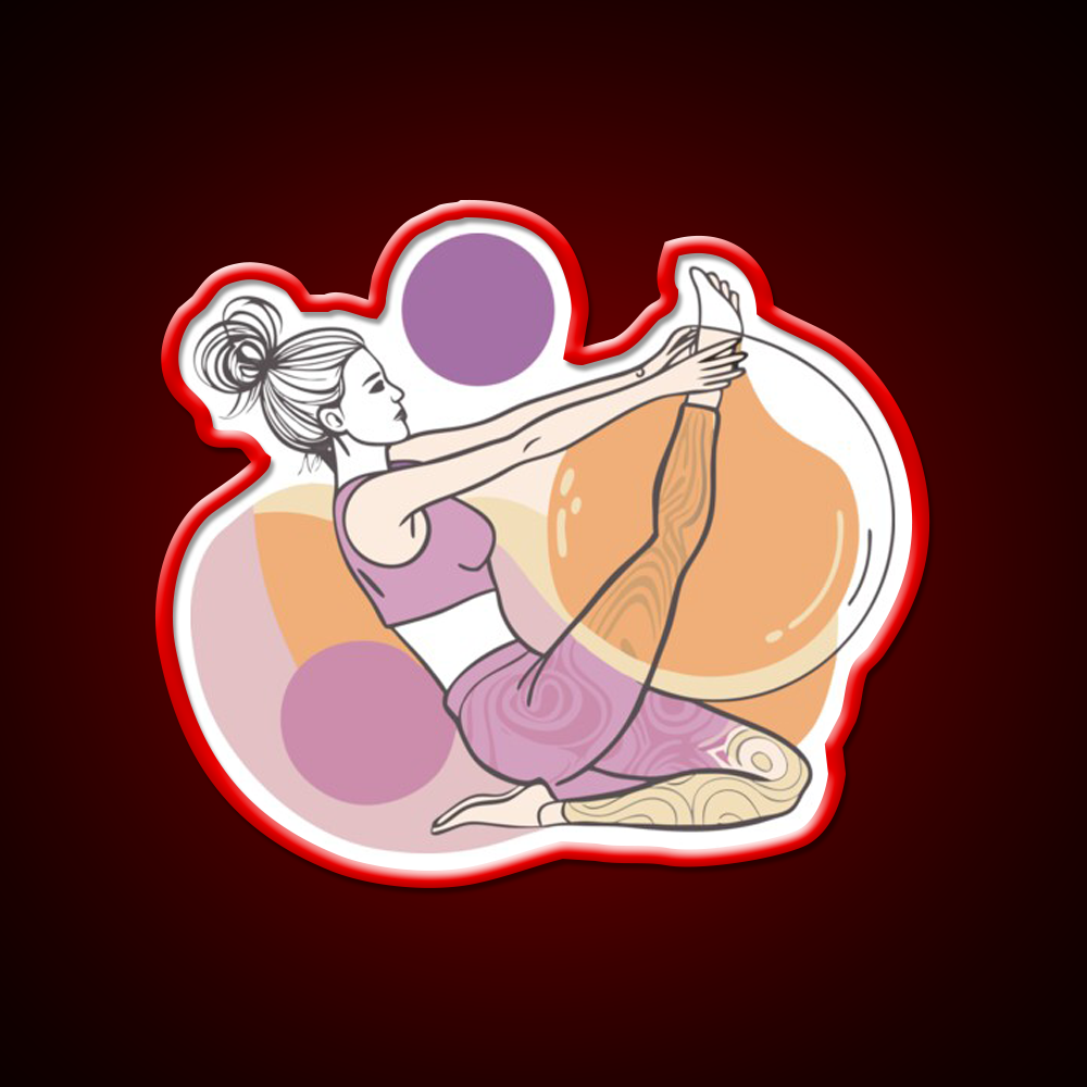 Yoga Class Sport Yoga Led Neon Sign For Wellness Space Rgb Color