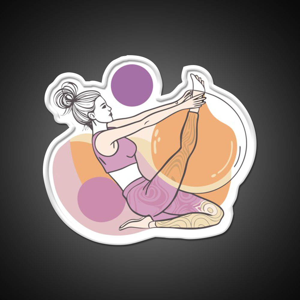 Yoga Class Sport Yoga Led Neon Sign For Wellness Space Rgb Color