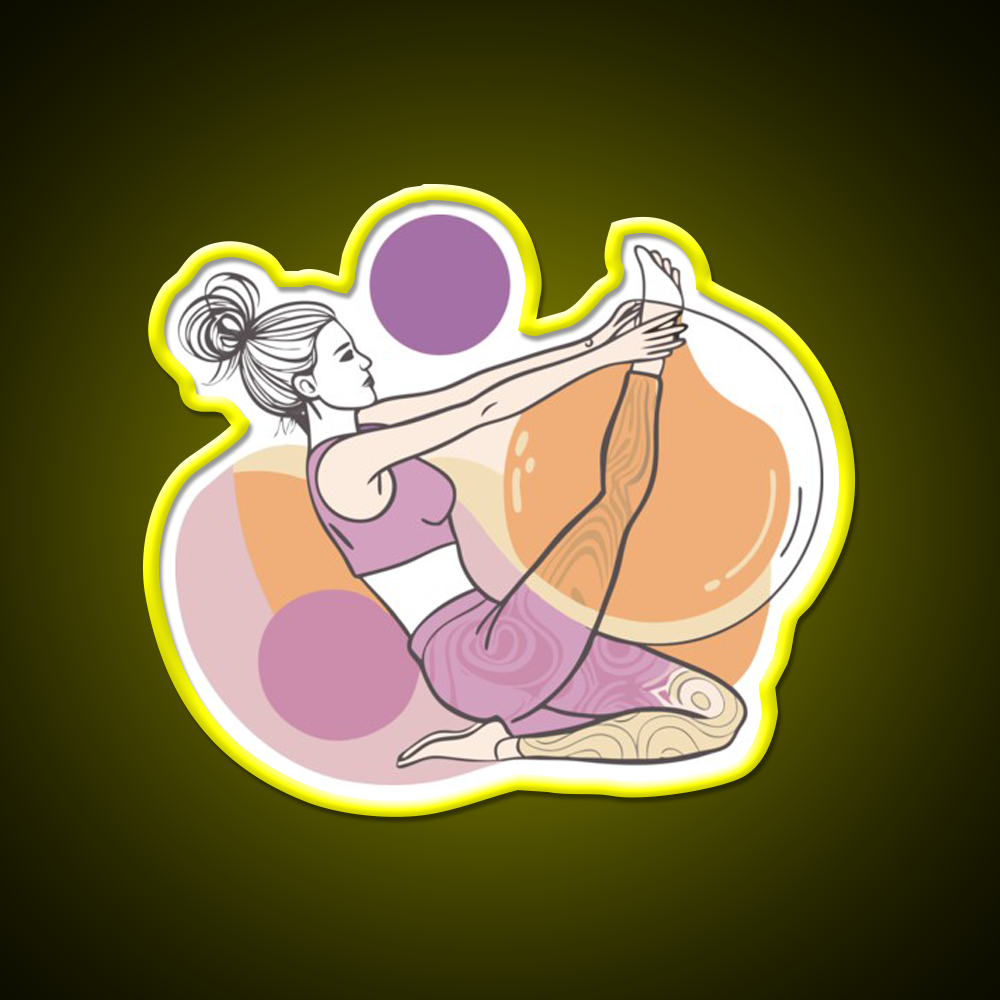 Yoga Class Sport Yoga Led Neon Sign For Wellness Space Rgb Color