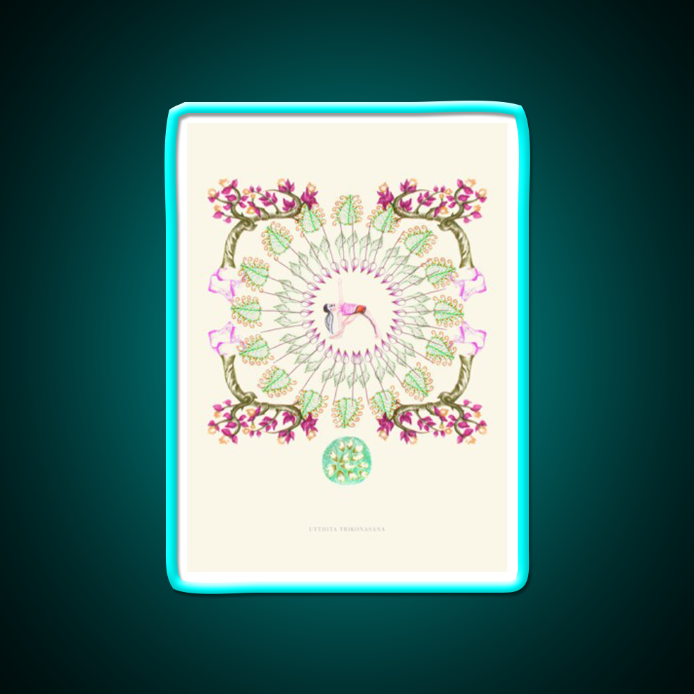 Yoga Garden Iii Yoga Led Neon Sign For Wellness Space Rgb Color