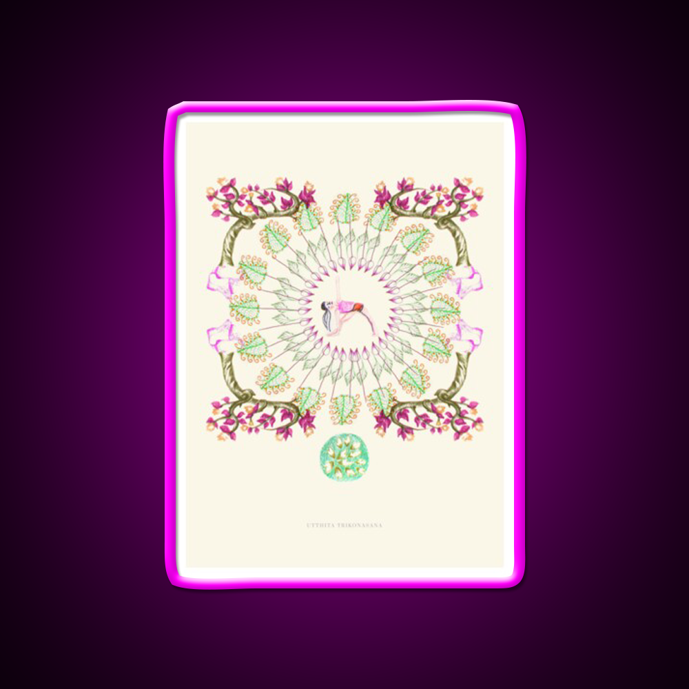 Yoga Garden Iii Yoga Led Neon Sign For Wellness Space Rgb Color