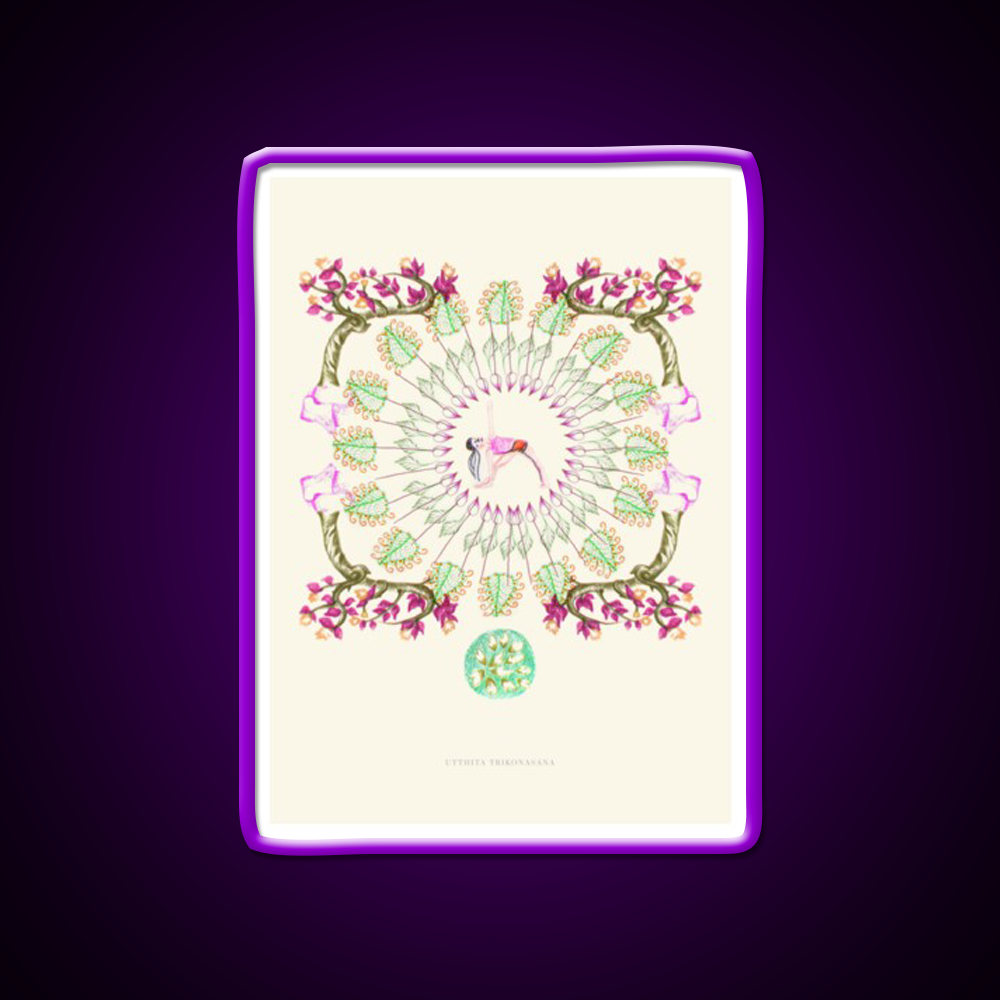 Yoga Garden Iii Yoga Led Neon Sign For Wellness Space Rgb Color