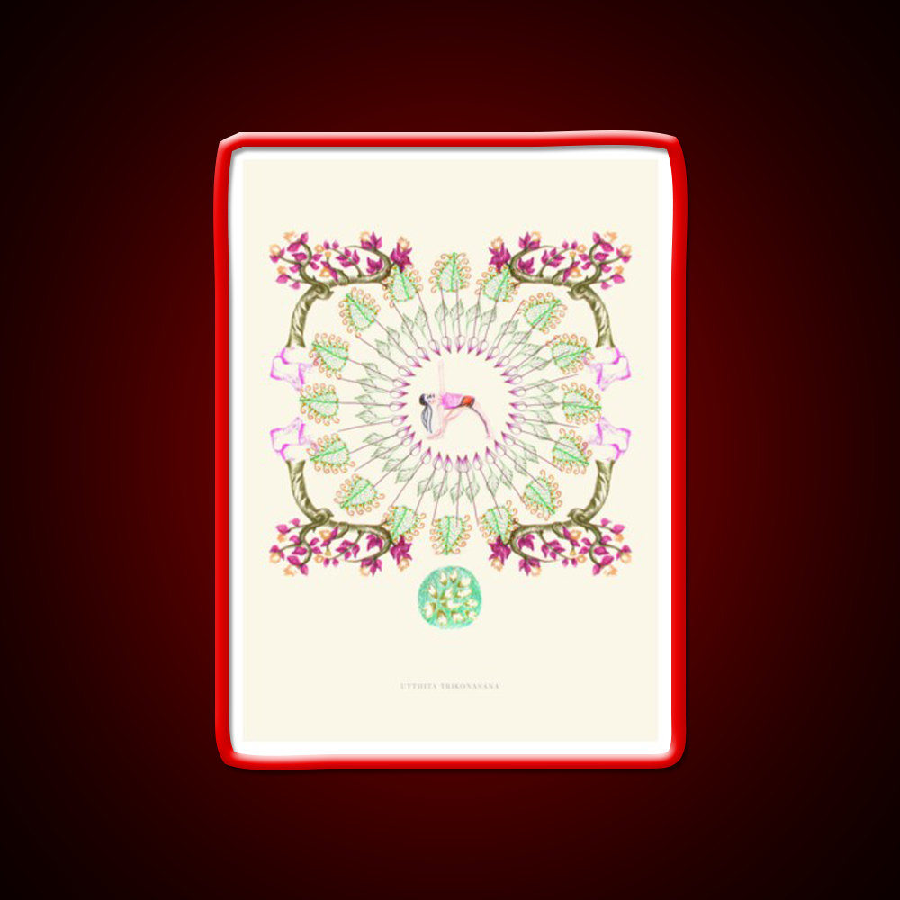 Yoga Garden Iii Yoga Led Neon Sign For Wellness Space Rgb Color