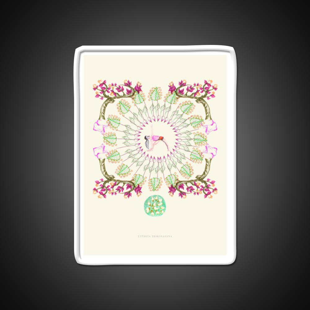 Yoga Garden Iii Yoga Led Neon Sign For Wellness Space Rgb Color