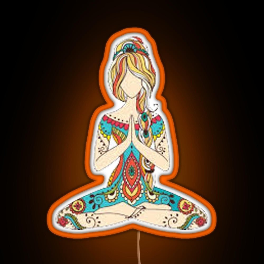 Yoga Girl Rgb Neon Sign - Shineneon