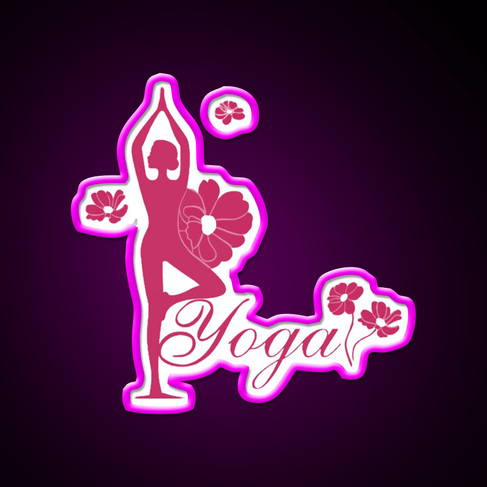 Yoga Girl Yoga Led Neon Sign For Wellness Space Rgb Color - Shineneon