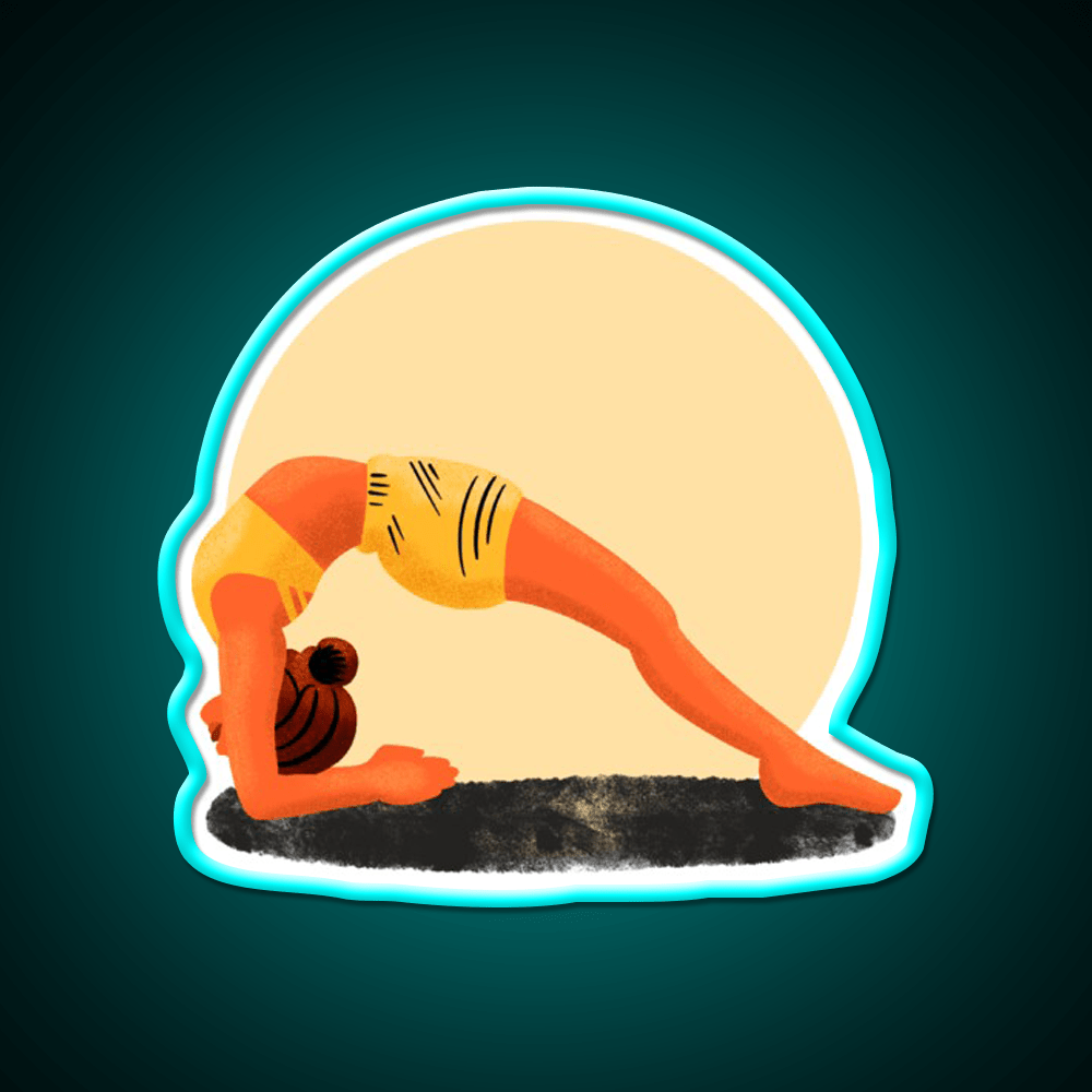 Yoga Girl Yoga Led Neon Sign For Wellness Space Wall Sign Rgb Color - Shineneon