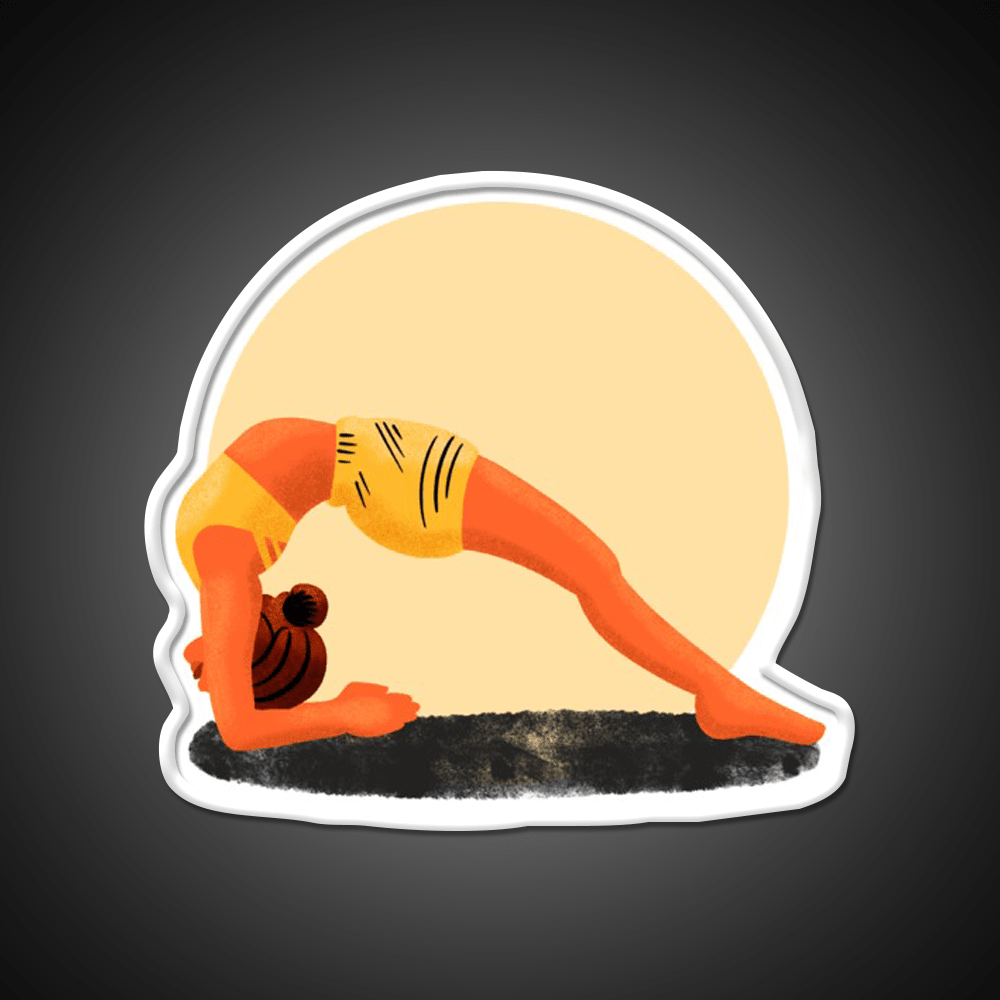 Yoga Girl Yoga Led Neon Sign For Wellness Space Wall Sign Rgb Color - Shineneon