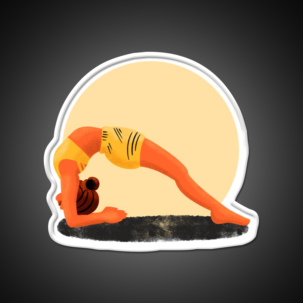 Yoga Girl Yoga Led Neon Sign For Wellness Space Wall Sign Rgb Color