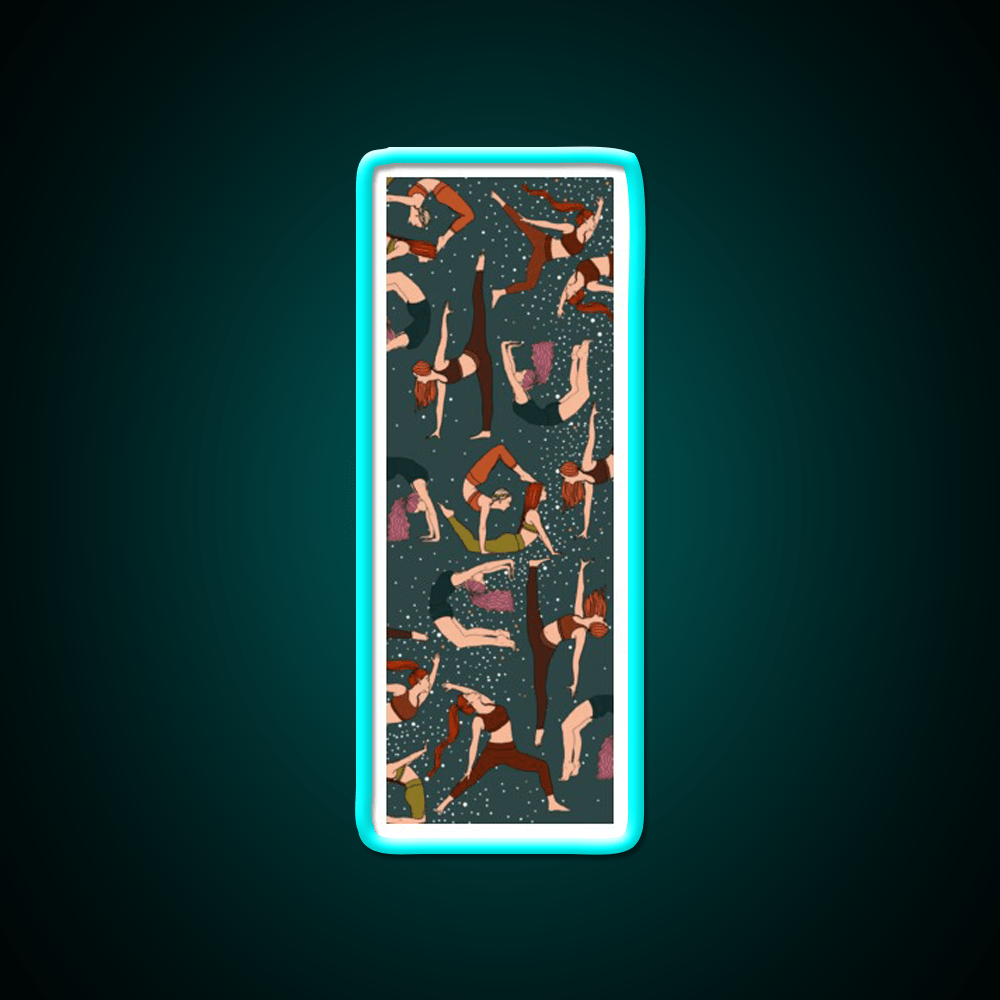 Yoga Girls Pattern Yoga Manuscript Yoga Led Neon Sign Rgb Color - Shineneon