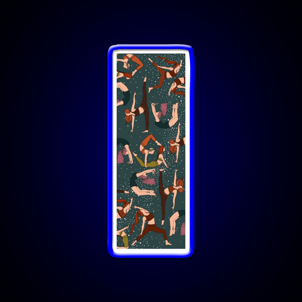 Yoga Girls Pattern Yoga Manuscript Yoga Led Neon Sign Rgb Color - Shineneon