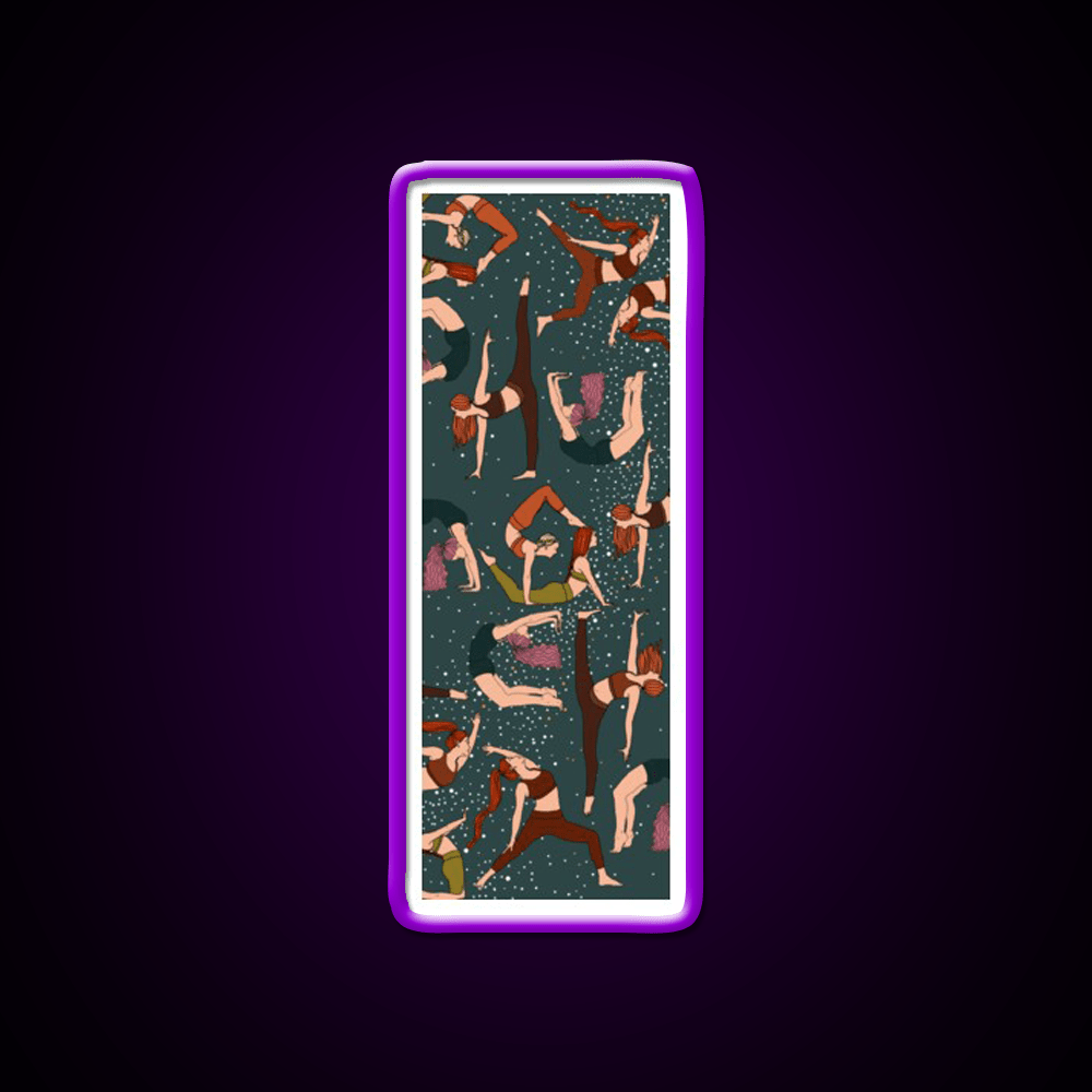 Yoga Girls Pattern Yoga Manuscript Yoga Led Neon Sign Rgb Color - Shineneon