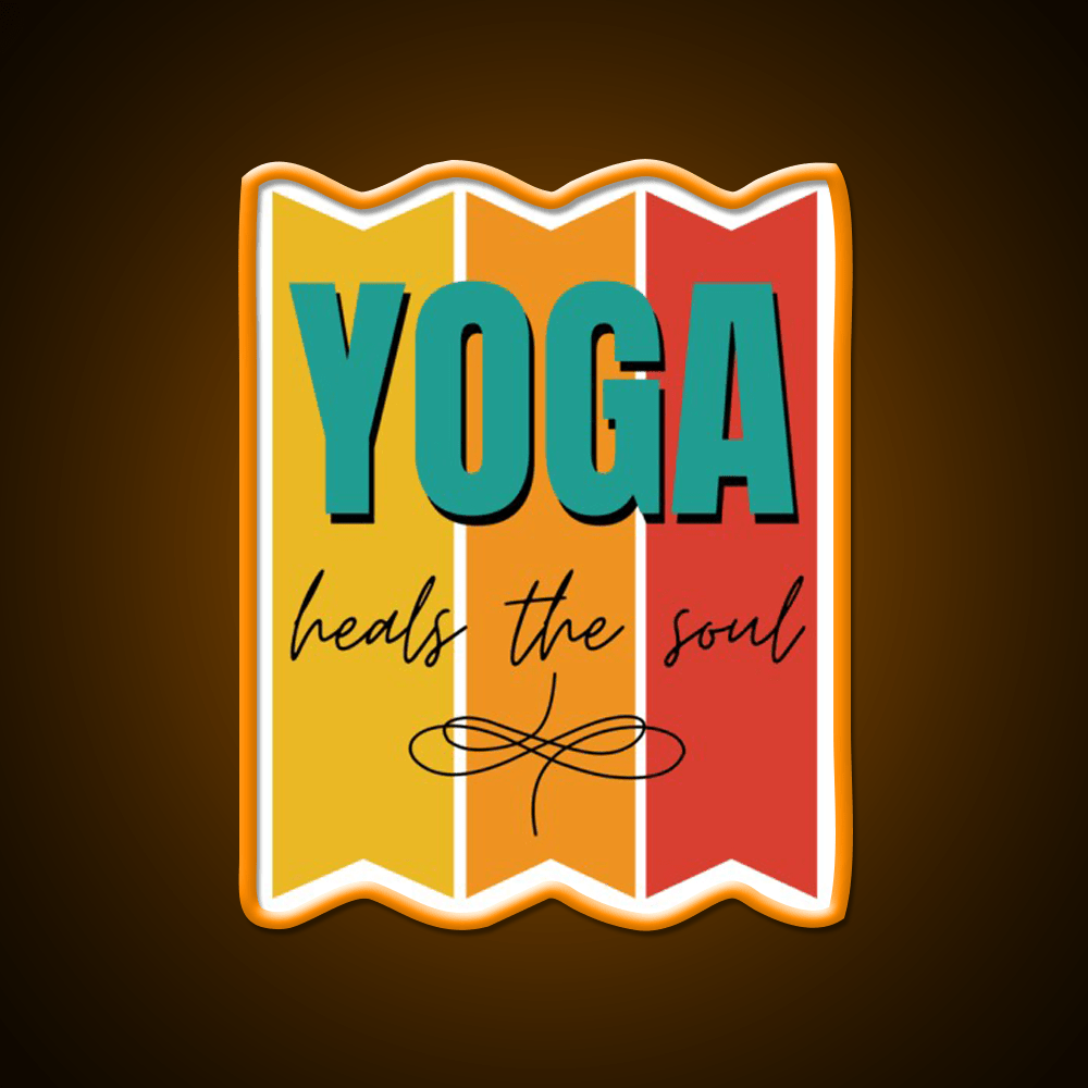 Yoga Heals The Soul Yoga Led Neon Sign For Wellness Space Rgb Color - Shineneon