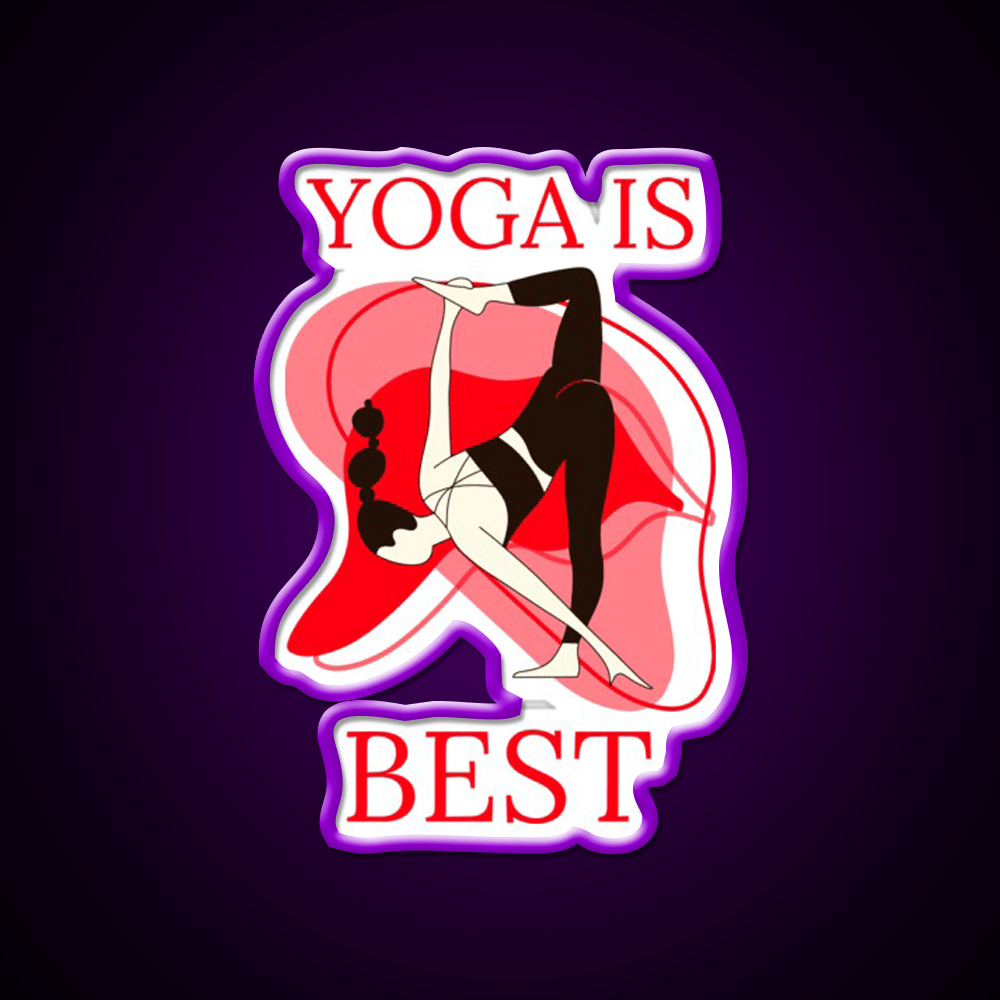 Yoga Is Best Yoga Led Neon Sign For Wellness Space Rgb Color - Shineneon