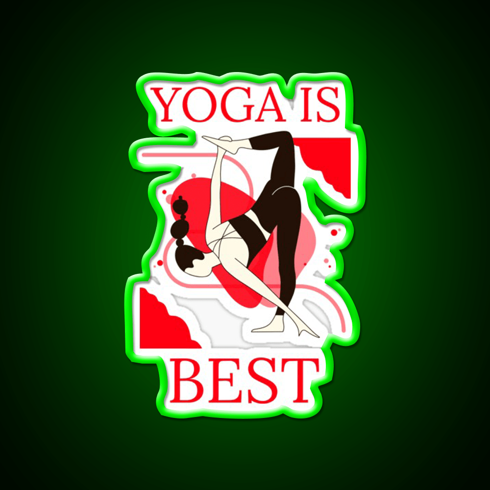Yoga Is Best Yoga Led Neon Sign For Wellness Space Yoga Studio Rgb Color - Shineneon