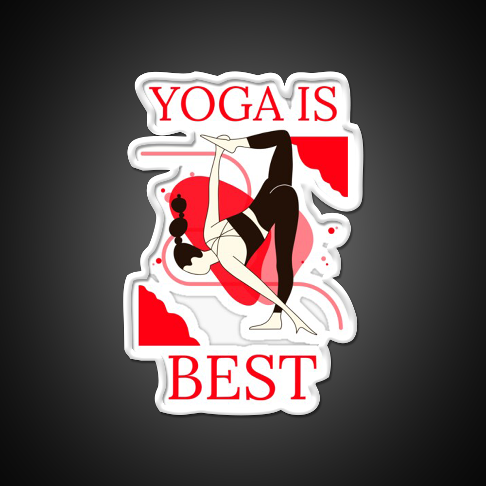 Yoga Is Best Yoga Led Neon Sign For Wellness Space Yoga Studio Rgb Color