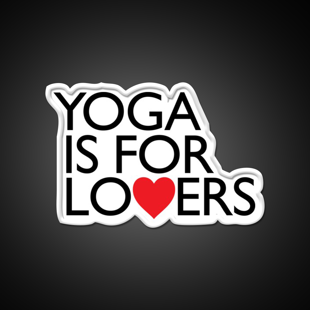 Yoga Is For Lovers Yoga Led Neon Sign For Wellness Space Rgb Color