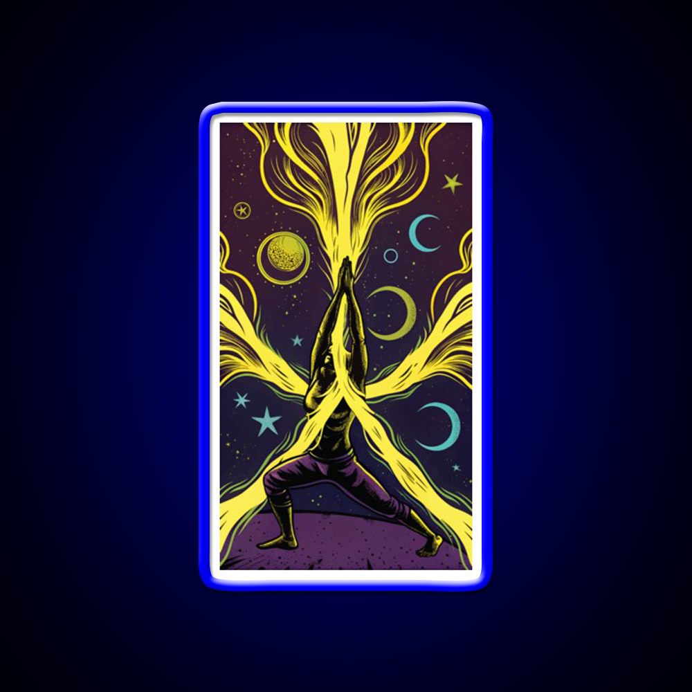 Yoga Led Neon Sign For Wellness Space Art For Yoga Lovers Rgb Color