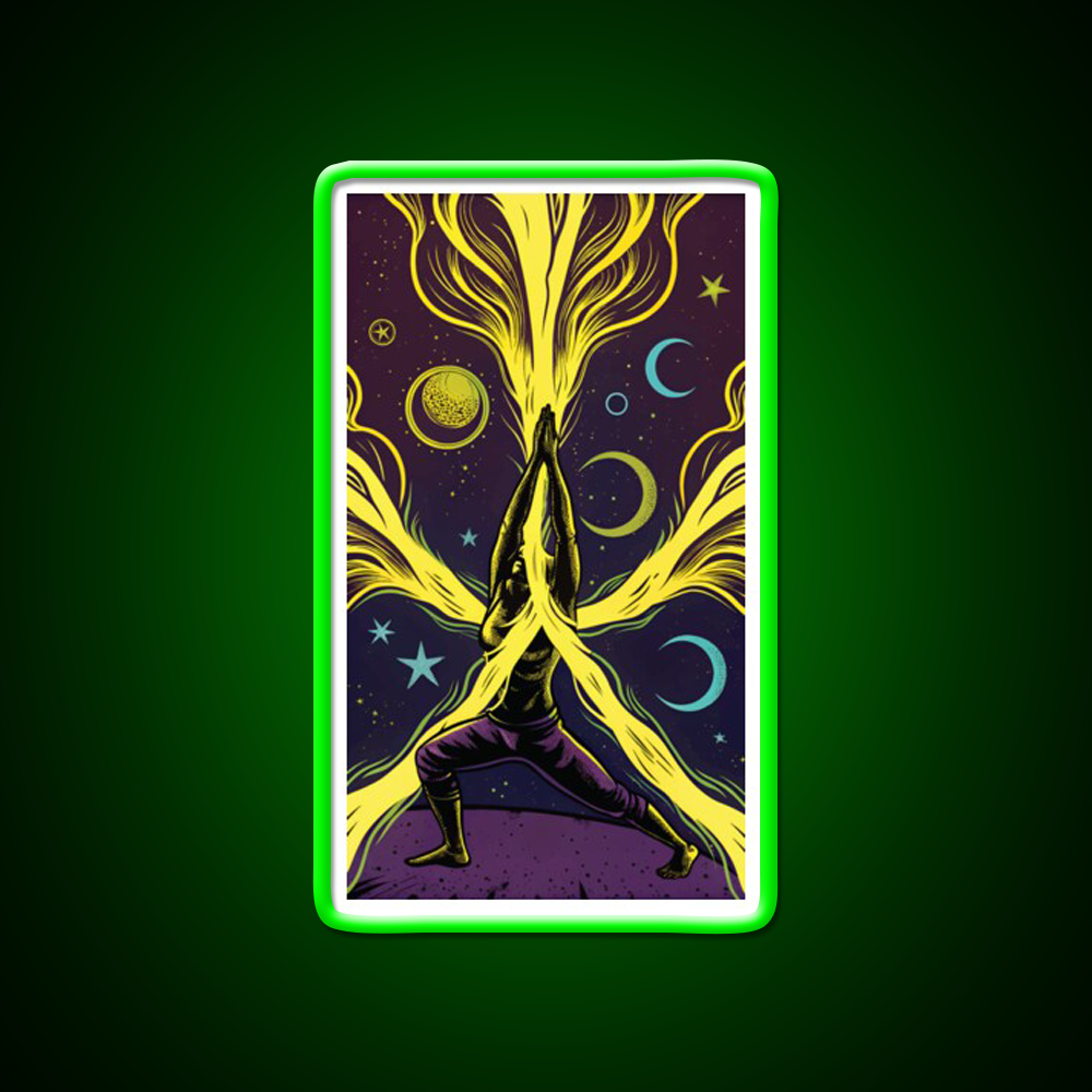 Yoga Led Neon Sign For Wellness Space Art For Yoga Lovers Rgb Color