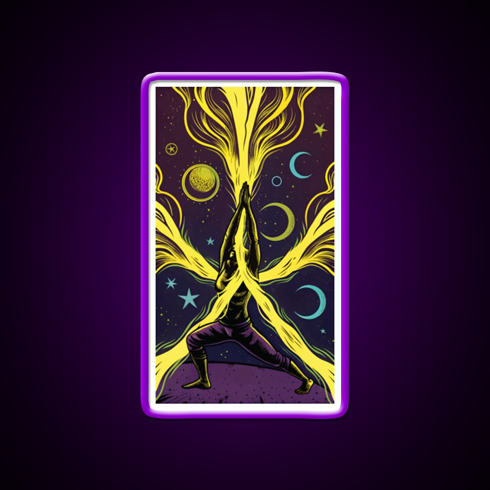 Yoga Led Neon Sign For Wellness Space Art For Yoga Lovers Rgb Color