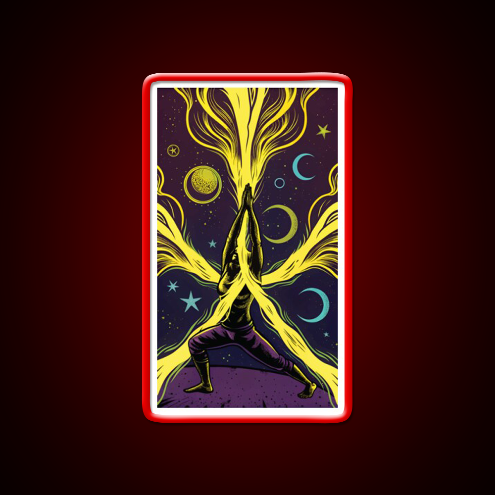 Yoga Led Neon Sign For Wellness Space Art For Yoga Lovers Rgb Color