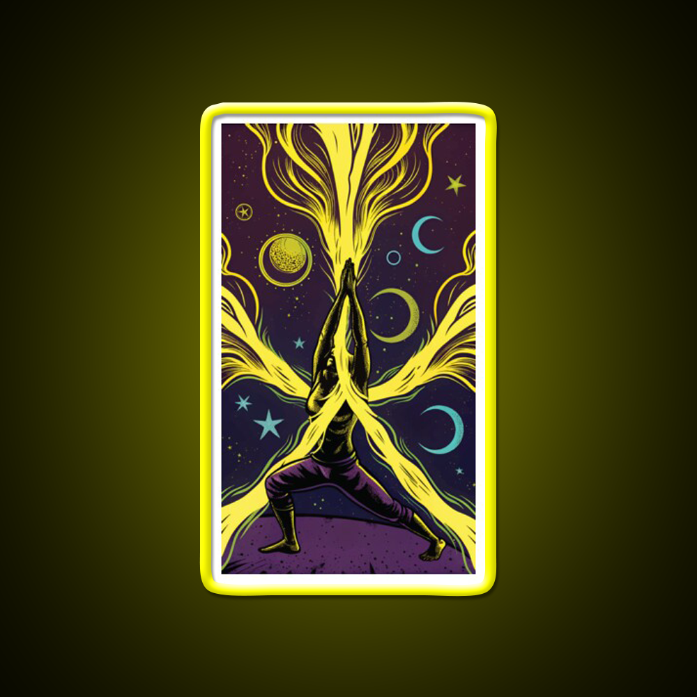 Yoga Led Neon Sign For Wellness Space Art For Yoga Lovers Rgb Color