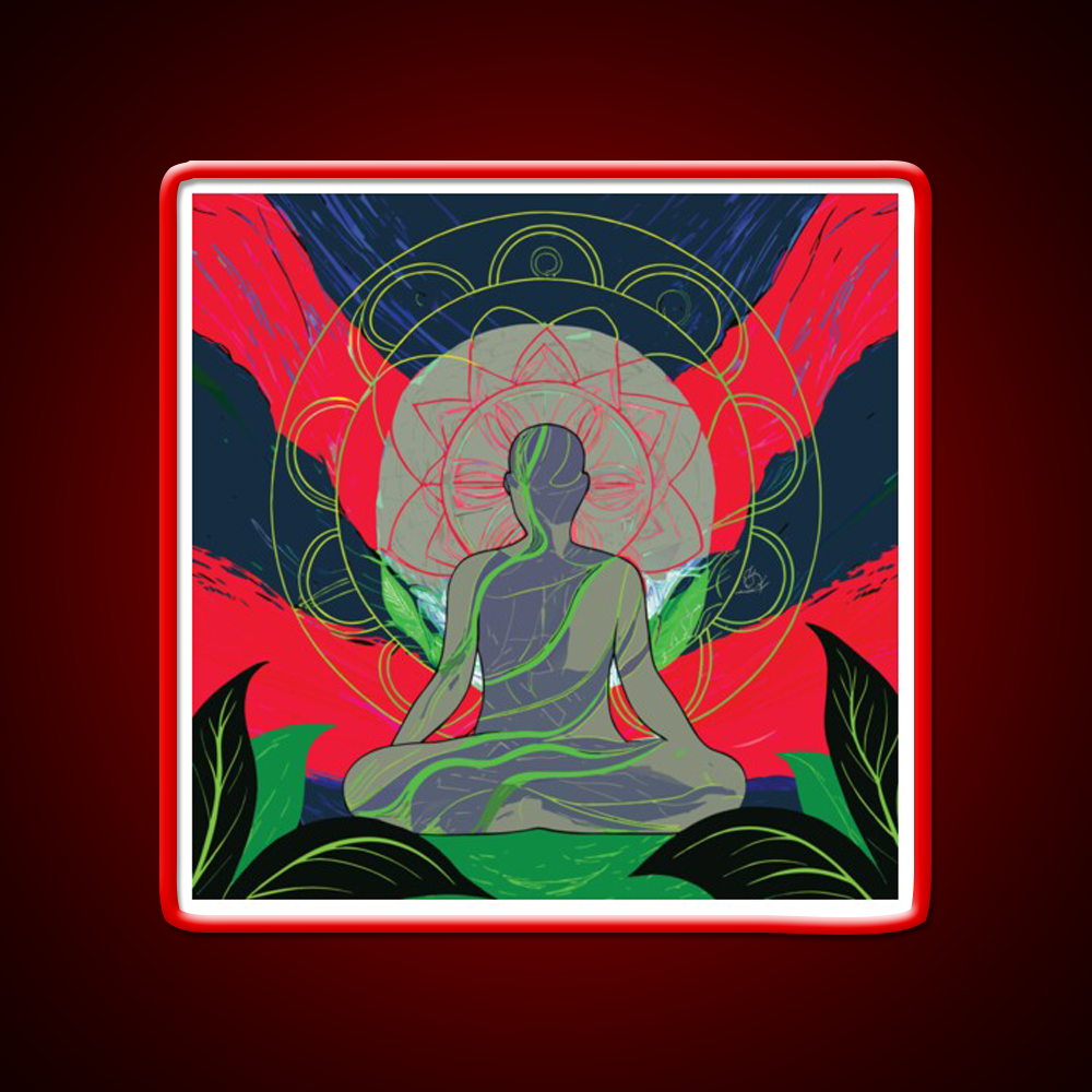 Yoga Led Neon Sign For Wellness Space For Yogis Rgb Color