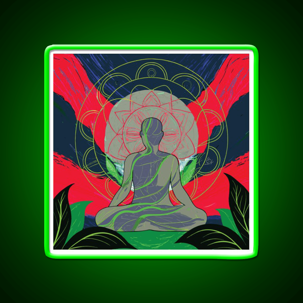 Yoga Led Neon Sign For Wellness Space For Yogis Rgb Color - Shineneon