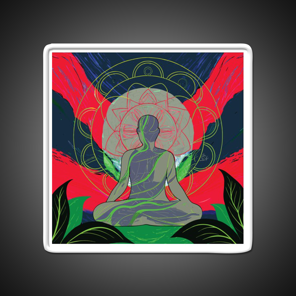 Yoga Led Neon Sign For Wellness Space For Yogis Rgb Color