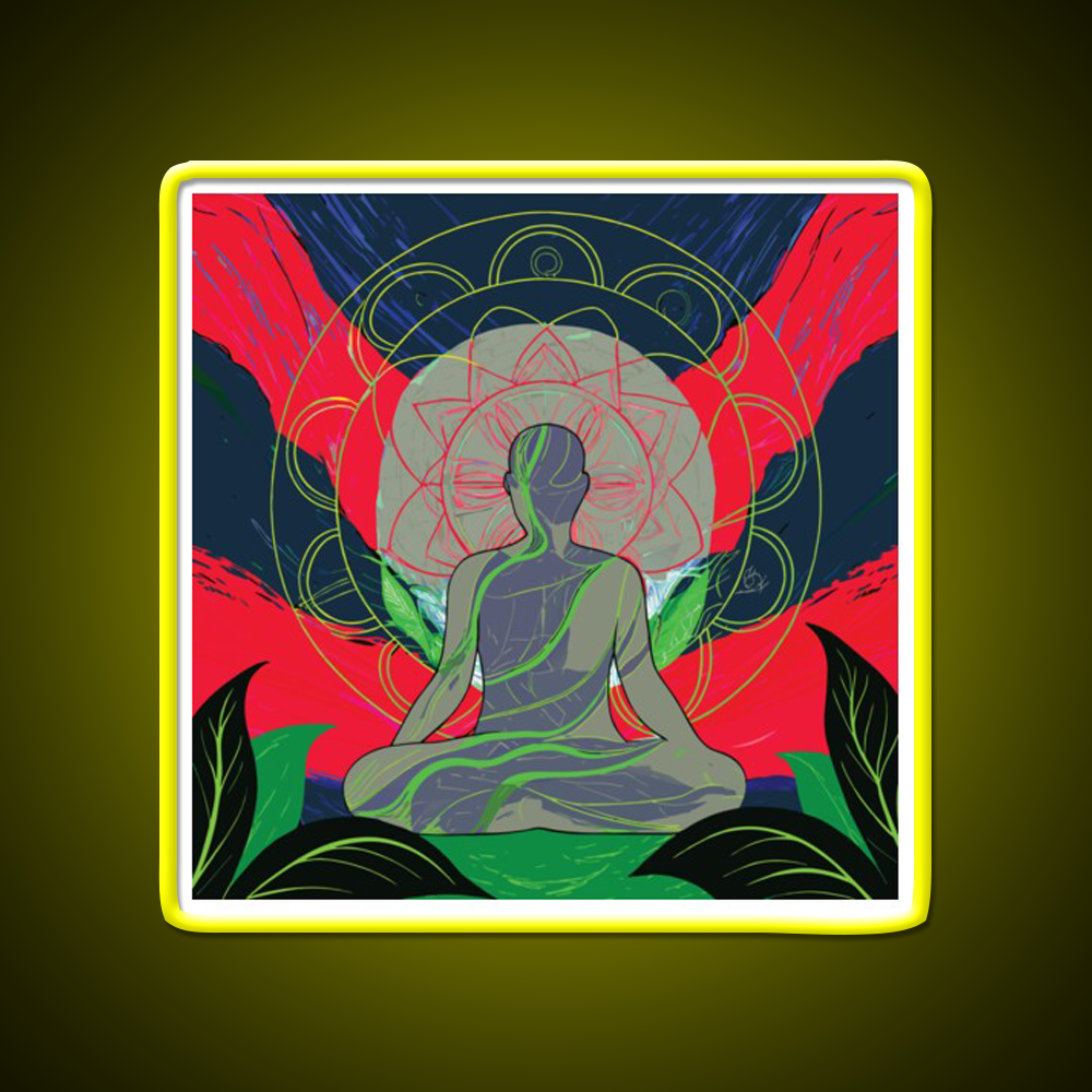 Yoga Led Neon Sign For Wellness Space For Yogis Rgb Color