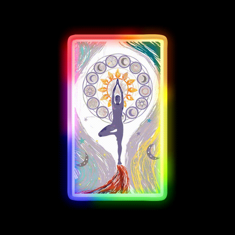 Yoga Led Neon Sign For Wellness Space Neon Decor Rgb Color