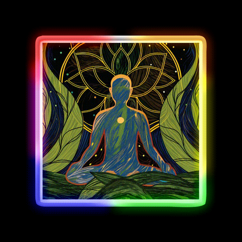 Yoga Led Neon Sign For Wellness Space Neon Light Rgb Color