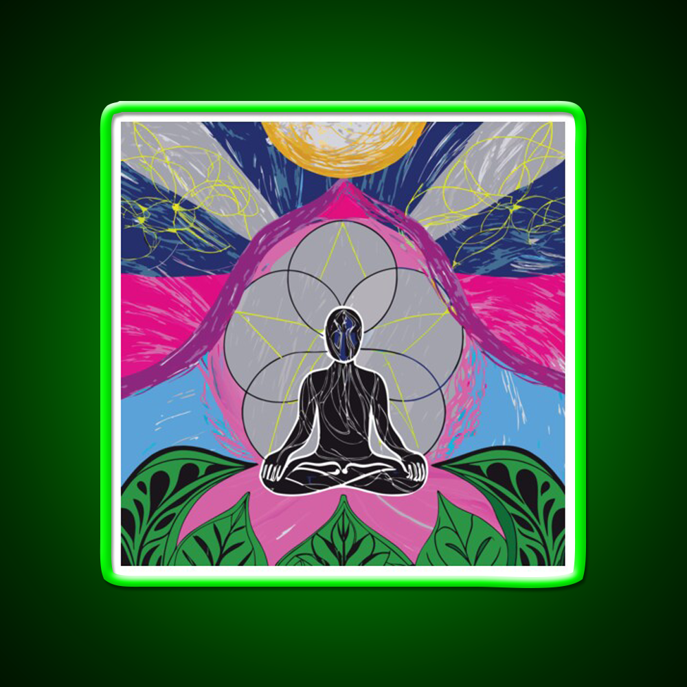 Yoga Led Neon Sign For Wellness Space Wall Sign Rgb Color