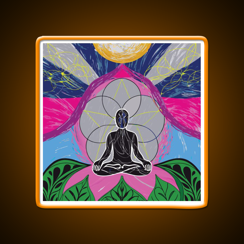 Yoga Led Neon Sign For Wellness Space Wall Sign Rgb Color