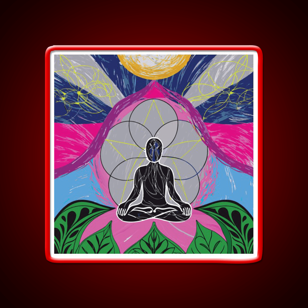 Yoga Led Neon Sign For Wellness Space Wall Sign Rgb Color - Shineneon