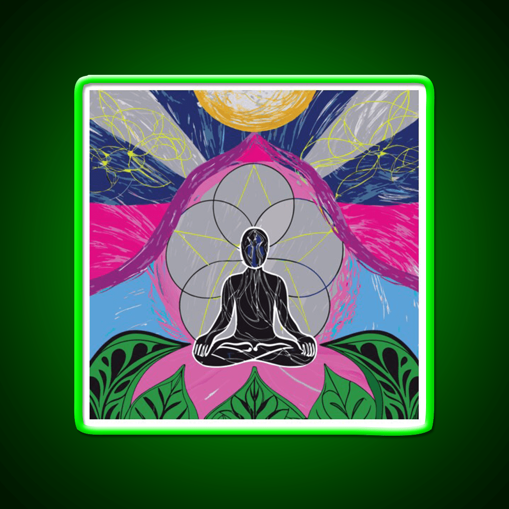 Yoga Led Neon Sign For Wellness Space Wall Sign Rgb Color - Shineneon
