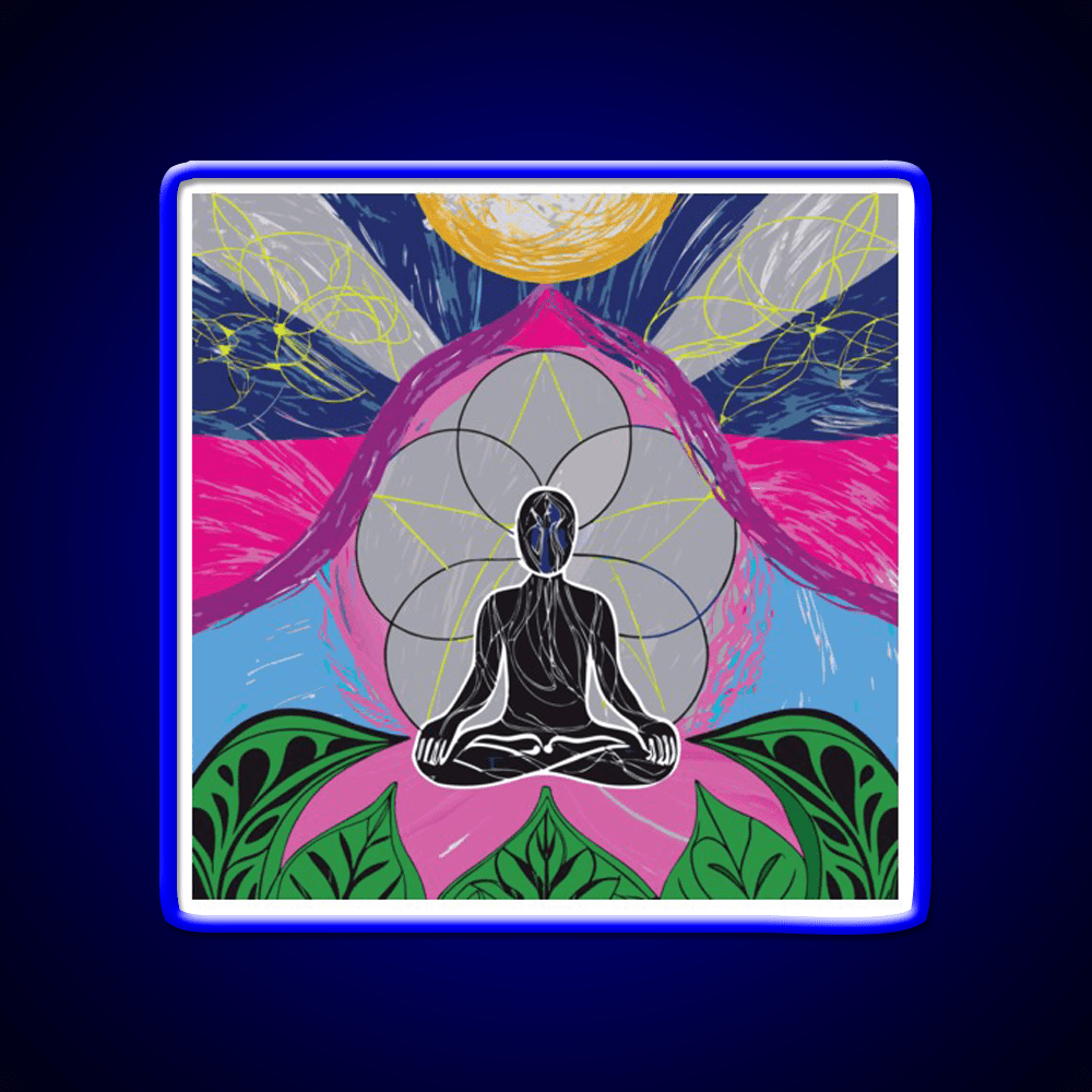 Yoga Led Neon Sign For Wellness Space Wall Sign Rgb Color - Shineneon