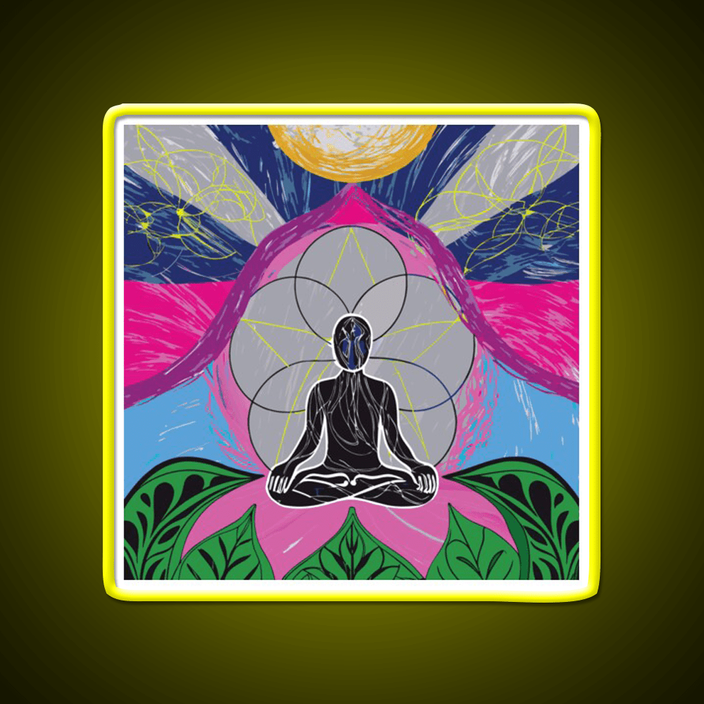 Yoga Led Neon Sign For Wellness Space Wall Sign Rgb Color - Shineneon