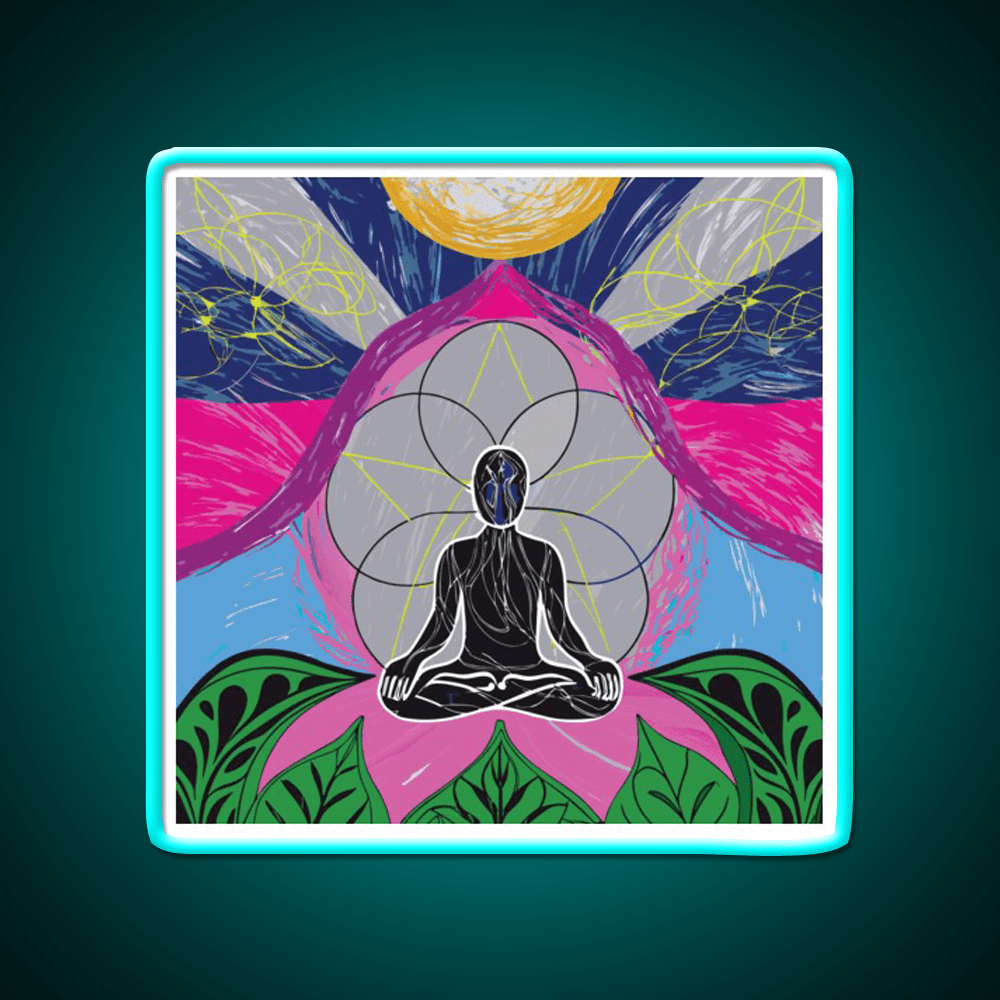 Yoga Led Neon Sign For Wellness Space Wall Sign Rgb Color - Shineneon