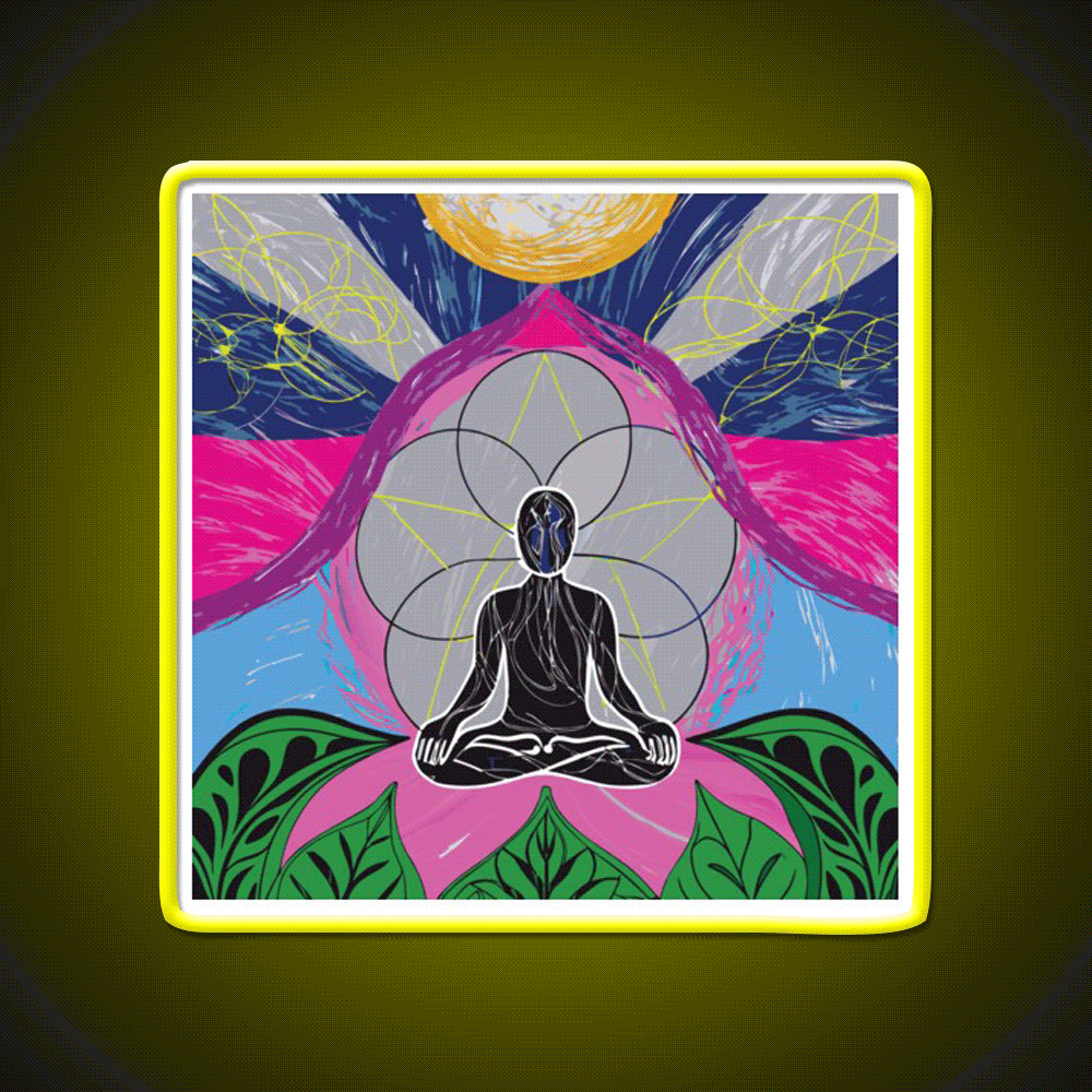 Yoga Led Neon Sign For Wellness Space Wall Sign Rgb Color