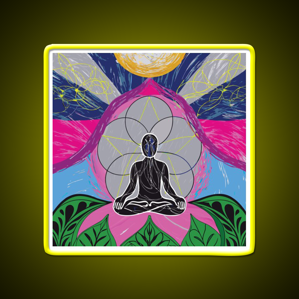 Yoga Led Neon Sign For Wellness Space Wall Sign Rgb Color