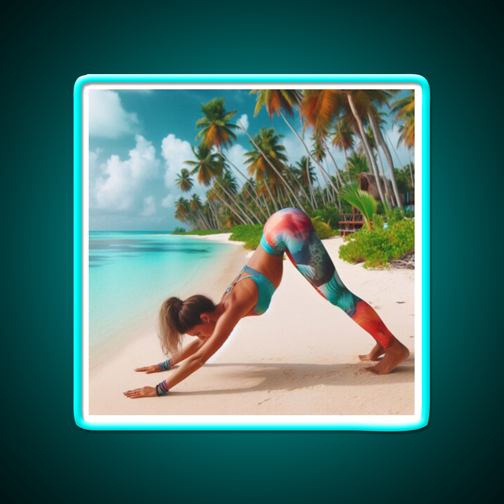 Yoga Led Neon Sign For Wellness Space Yoga Studio Home Gym Rgb Color