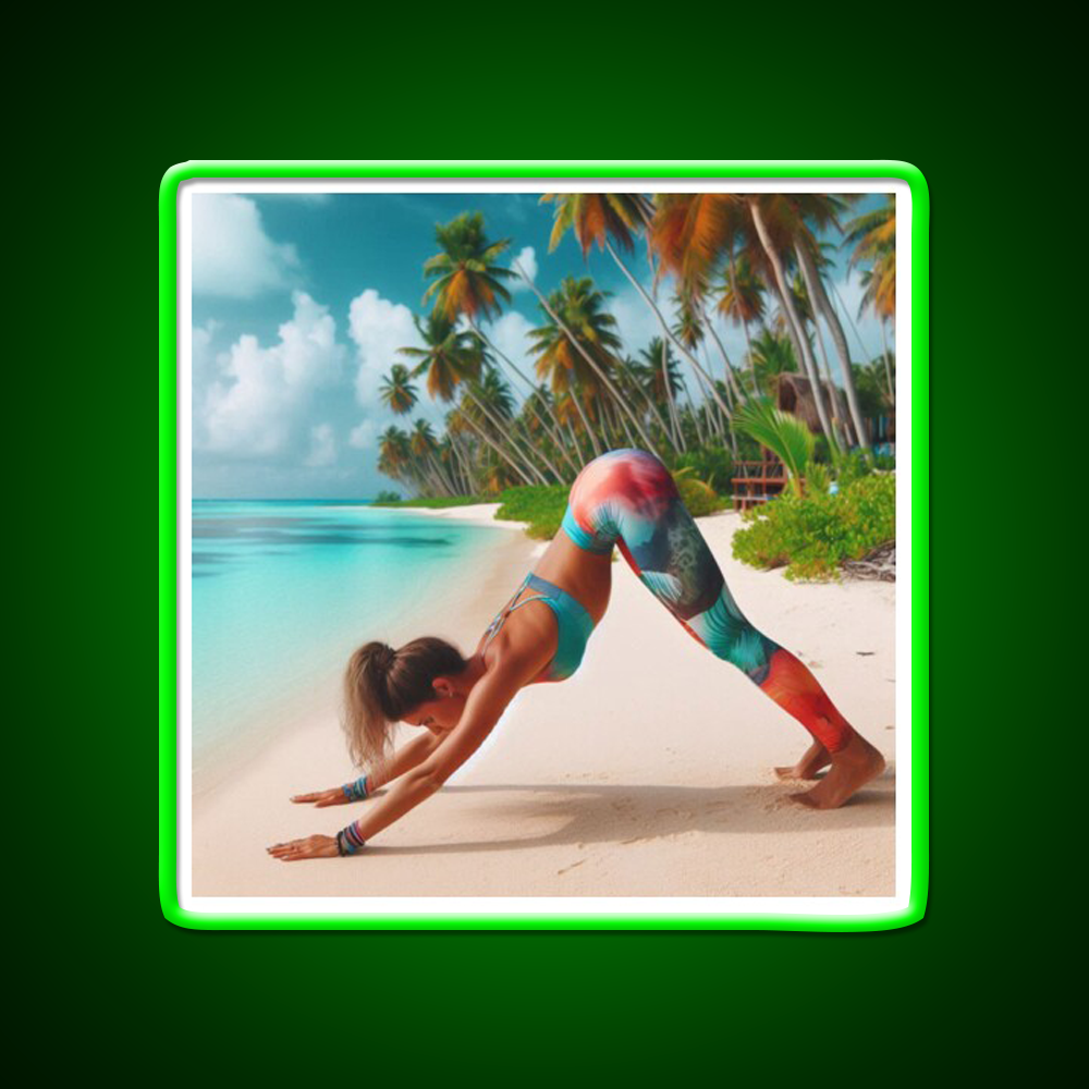 Yoga Led Neon Sign For Wellness Space Yoga Studio Home Gym Rgb Color