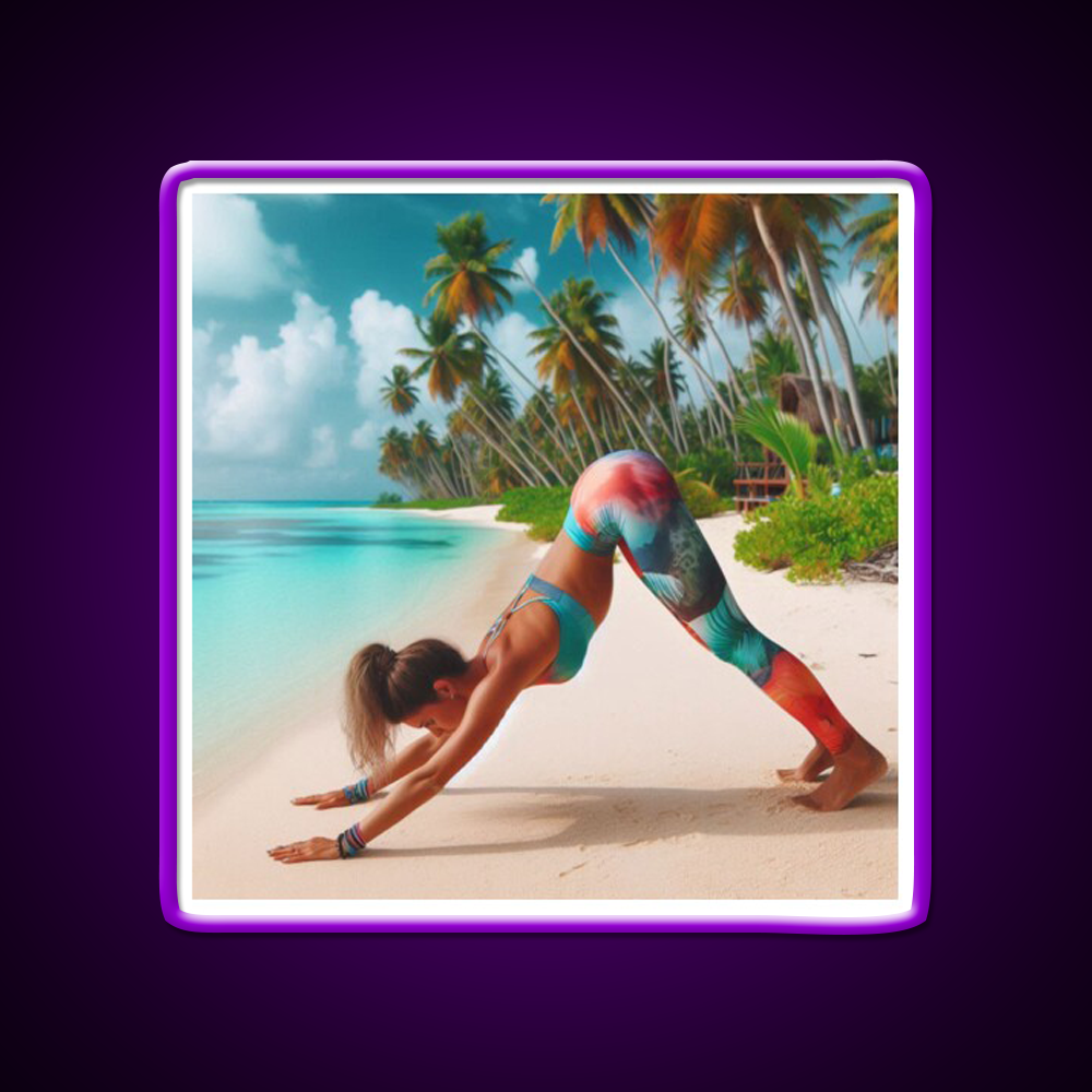 Yoga Led Neon Sign For Wellness Space Yoga Studio Home Gym Rgb Color