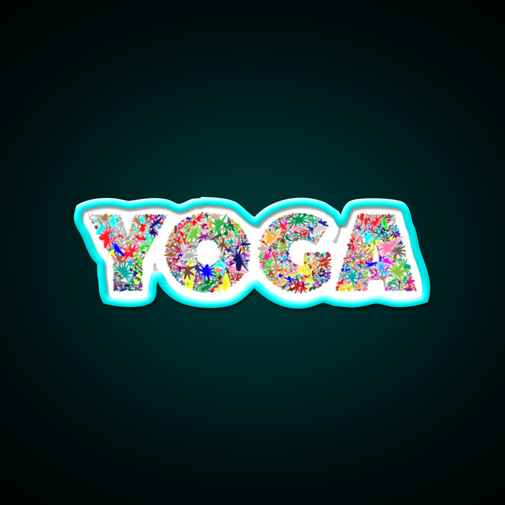 Yoga Led Neon Sign For Wellness Space Yoga Studio Led Sign Rgb Color