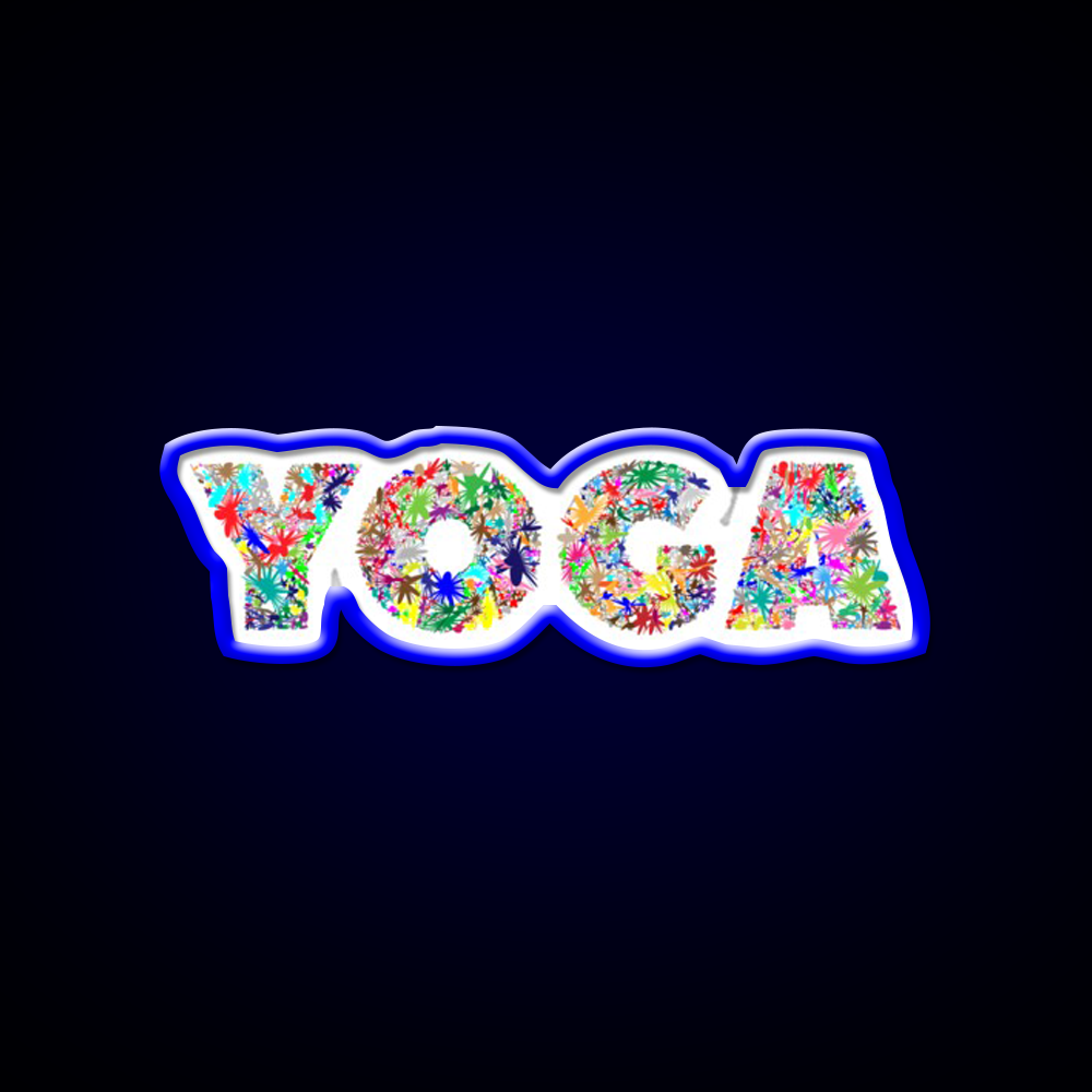 Yoga Led Neon Sign For Wellness Space Yoga Studio Led Sign Rgb Color