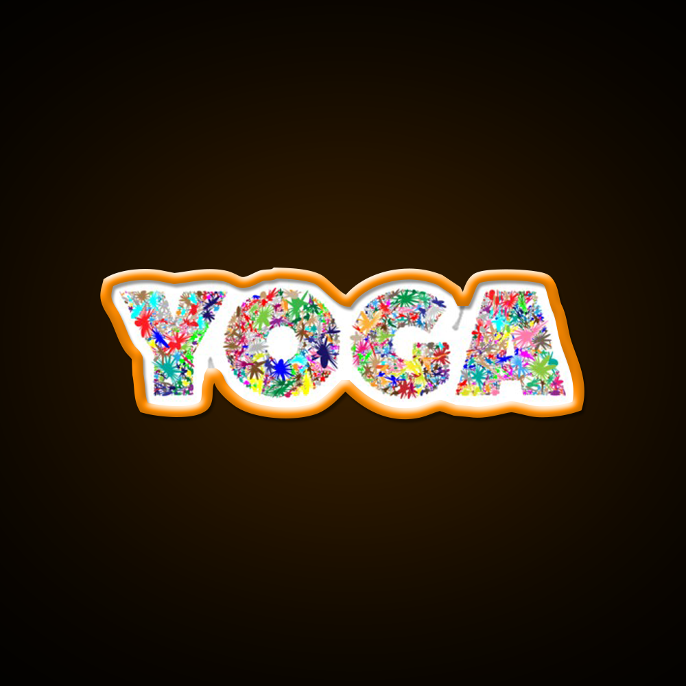 Yoga Led Neon Sign For Wellness Space Yoga Studio Led Sign Rgb Color