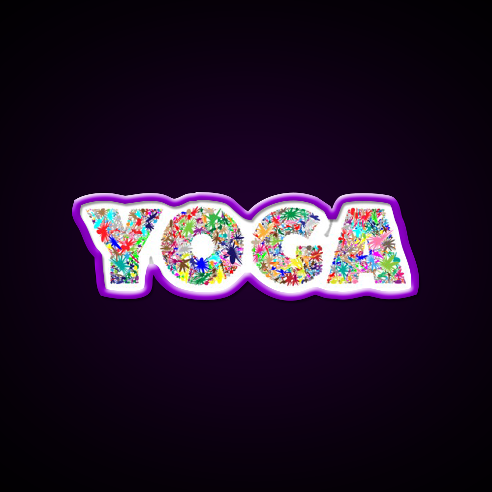 Yoga Led Neon Sign For Wellness Space Yoga Studio Led Sign Rgb Color
