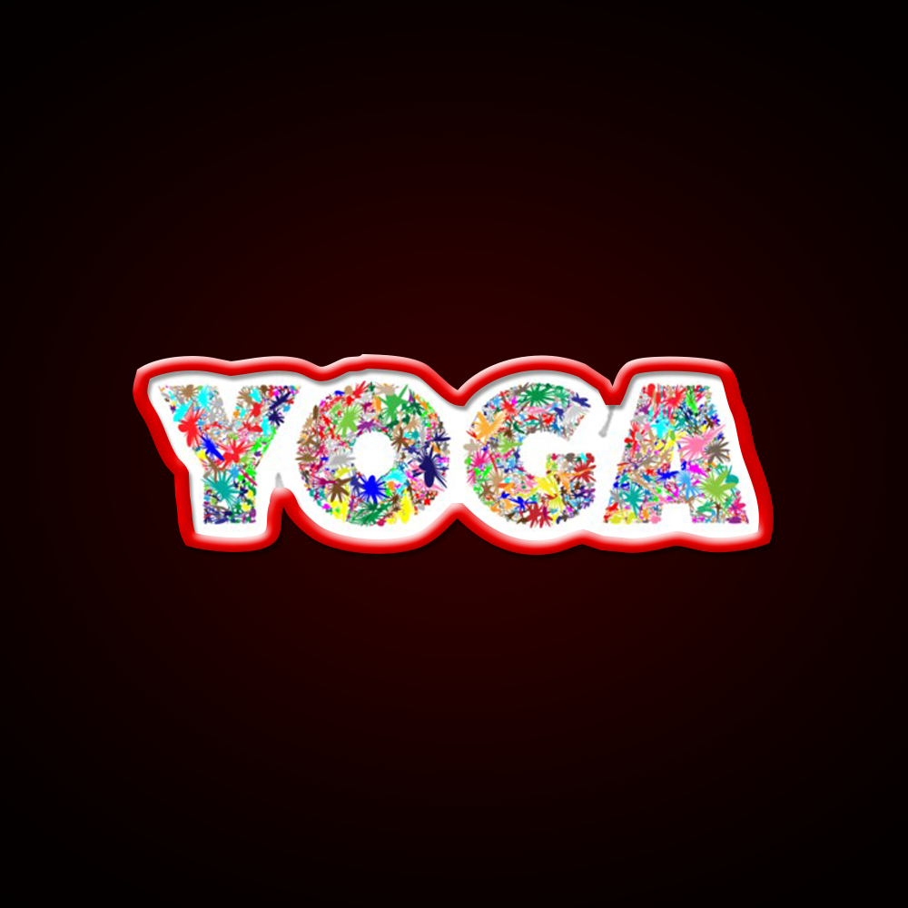 Yoga Led Neon Sign For Wellness Space Yoga Studio Led Sign Rgb Color